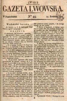 Gazeta Lwowska. 1820, nr 44