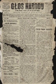 Głos Narodu : dziennik polityczny, założony w roku 1893 przez Józefa Rogosza (wydanie poranne). 1902, nr 148