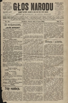 Głos Narodu : dziennik polityczny, założony w roku 1893 przez Józefa Rogosza (wydanie poranne). 1902, nr 151