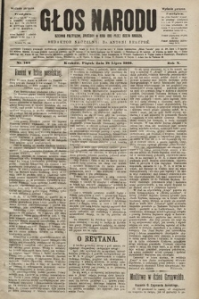 Głos Narodu : dziennik polityczny, założony w roku 1893 przez Józefa Rogosza (wydanie poranne). 1902, nr 163