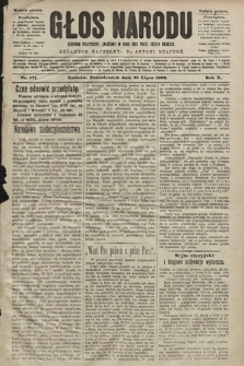 Głos Narodu : dziennik polityczny, założony w roku 1893 przez Józefa Rogosza (wydanie poranne). 1902, nr 171