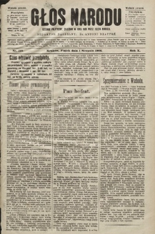Głos Narodu : dziennik polityczny, założony w roku 1893 przez Józefa Rogosza (wydanie poranne). 1902, nr 175
