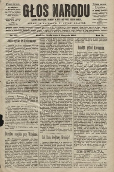 Głos Narodu : dziennik polityczny, założony w roku 1893 przez Józefa Rogosza (wydanie poranne). 1902, nr 179