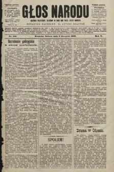 Głos Narodu : dziennik polityczny, założony w roku 1893 przez Józefa Rogosza (wydanie poranne). 1902, nr 182