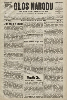 Głos Narodu : dziennik polityczny, założony w roku 1893 przez Józefa Rogosza (wydanie poranne). 1902, nr 190