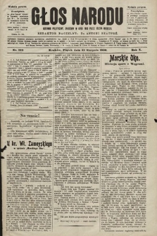 Głos Narodu : dziennik polityczny, założony w roku 1893 przez Józefa Rogosza (wydanie poranne). 1902, nr 192
