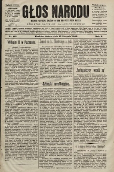 Głos Narodu : dziennik polityczny, założony w roku 1893 przez Józefa Rogosza (wydanie poranne). 1902, nr 193
