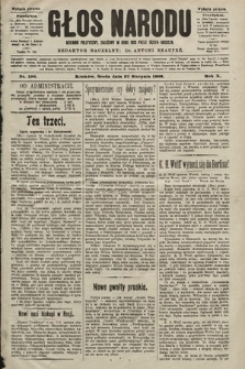 Głos Narodu : dziennik polityczny, założony w roku 1893 przez Józefa Rogosza (wydanie poranne). 1902, nr 196