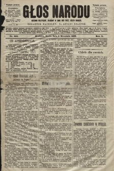 Głos Narodu : dziennik polityczny, założony w roku 1893 przez Józefa Rogosza (wydanie poranne). 1902, nr 202