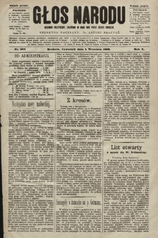 Głos Narodu : dziennik polityczny, założony w roku 1893 przez Józefa Rogosza (wydanie poranne). 1902, nr 203