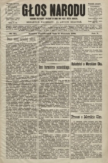 Głos Narodu : dziennik polityczny, założony w roku 1893 przez Józefa Rogosza (wydanie poranne). 1902, nr 211