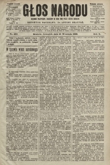 Głos Narodu : dziennik polityczny, założony w roku 1893 przez Józefa Rogosza (wydanie poranne). 1902, nr 220
