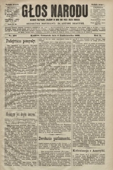 Głos Narodu : dziennik polityczny, założony w roku 1893 przez Józefa Rogosza (wydanie poranne). 1902, nr 234