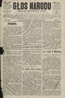 Głos Narodu : dziennik polityczny, założony w roku 1893 przez Józefa Rogosza (wydanie poranne). 1902, nr 240