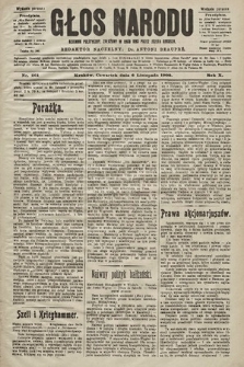 Głos Narodu : dziennik polityczny, założony w roku 1893 przez Józefa Rogosza (wydanie poranne). 1902, nr 261
