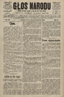 Głos Narodu : dziennik polityczny, założony w roku 1893 przez Józefa Rogosza (wydanie poranne). 1902, nr 274