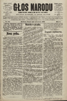 Głos Narodu : dziennik polityczny, założony w roku 1893 przez Józefa Rogosza (wydanie poranne). 1902, nr 291