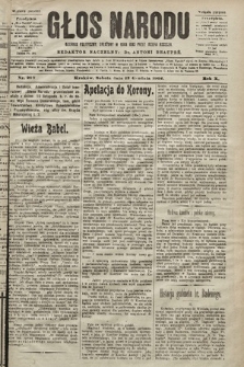 Głos Narodu : dziennik polityczny, założony w roku 1893 przez Józefa Rogosza (wydanie poranne). 1902, nr 297