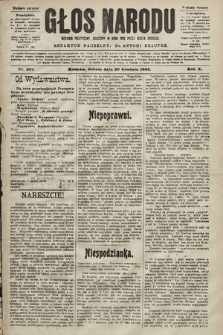 Głos Narodu : dziennik polityczny, założony w roku 1893 przez Józefa Rogosza (wydanie poranne). 1902, nr 304