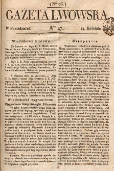 Gazeta Lwowska. 1820, nr 47