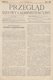 Przegląd Sądowy i Administracyjny. 1876, nr 16