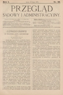 Przegląd Sądowy i Administracyjny. 1876, nr 29
