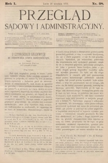 Przegląd Sądowy i Administracyjny. 1876, nr 38