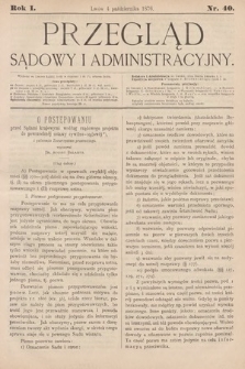 Przegląd Sądowy i Administracyjny. 1876, nr 40