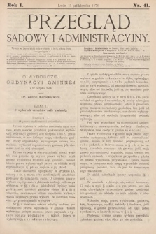 Przegląd Sądowy i Administracyjny. 1876, nr 41