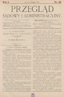 Przegląd Sądowy i Administracyjny. 1876, nr 46