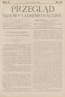 Przegląd Sądowy i Administracyjny. 1876, nr 51