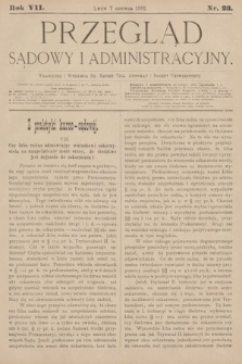 Przegląd Sądowy i Administracyjny. 1882, nr 23