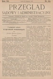 Przegląd Sądowy i Administracyjny. 1886, nr 34