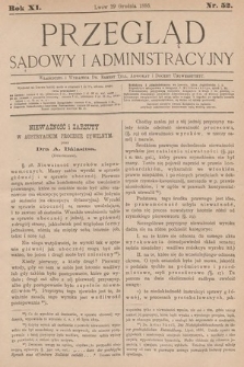Przegląd Sądowy i Administracyjny. 1886, nr 52
