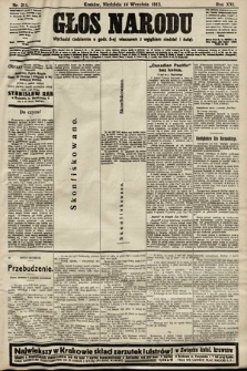 Głos Narodu. 1913, nr 211