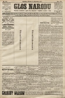 Głos Narodu. 1913, nr 212 [numer skonfiskowany]