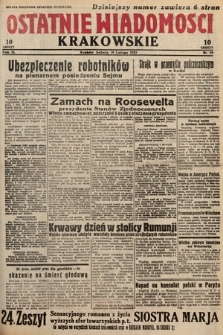 Ostatnie Wiadomości Krakowskie. 1933, nr 49