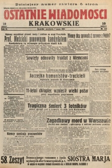 Ostatnie Wiadomości Krakowskie. 1933, nr 125