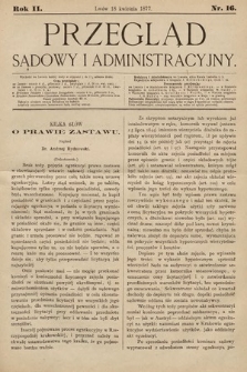 Przegląd Sądowy i Administracyjny. 1877, nr 16