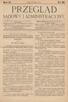 Przegląd Sądowy i Administracyjny. 1877, nr 20