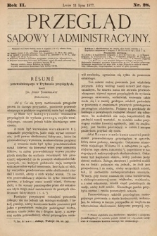 Przegląd Sądowy i Administracyjny. 1877, nr 28