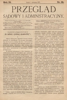 Przegląd Sądowy i Administracyjny. 1877, nr 31