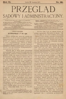 Przegląd Sądowy i Administracyjny. 1877, nr 39