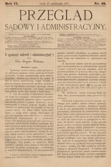 Przegląd Sądowy i Administracyjny. 1877, nr 42