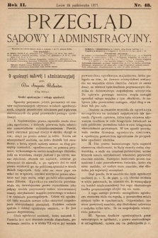 Przegląd Sądowy i Administracyjny. 1877, nr 43