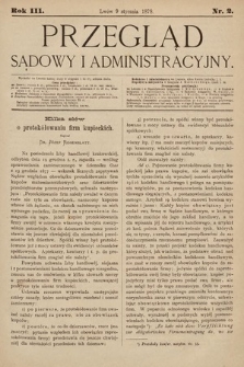 Przegląd Sądowy i Administracyjny. 1878, nr 2