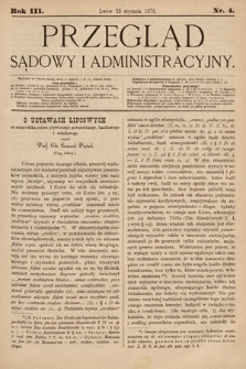 Przegląd Sądowy i Administracyjny. 1878, nr 4