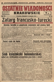 Ostatnie Wiadomości Krakowskie. 1937, nr 10