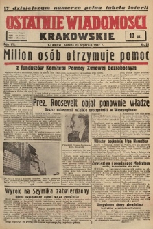 Ostatnie Wiadomości Krakowskie. 1937, nr 23