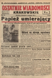 Ostatnie Wiadomości Krakowskie. 1937, nr 24
